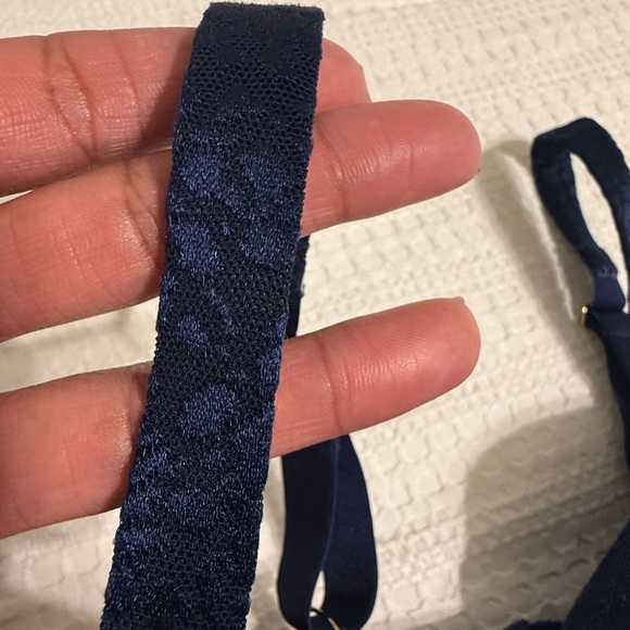 Le Mystere Blue Full Coverage Bra with Molded Cups - Picture 5 of 5